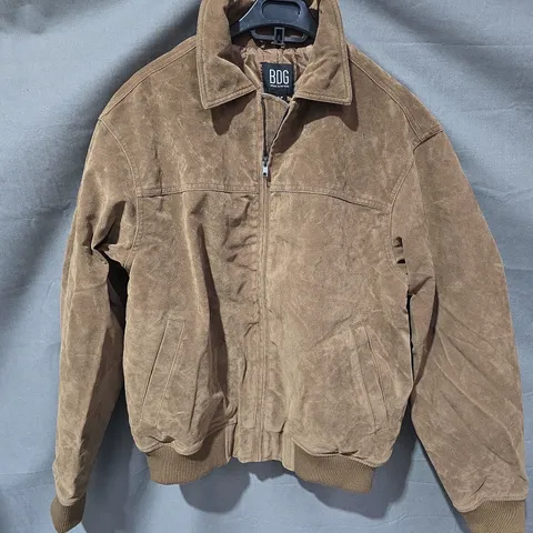 BDG URBAN OUTFITTERS SUEDE JACKET – TAN, SIZE S