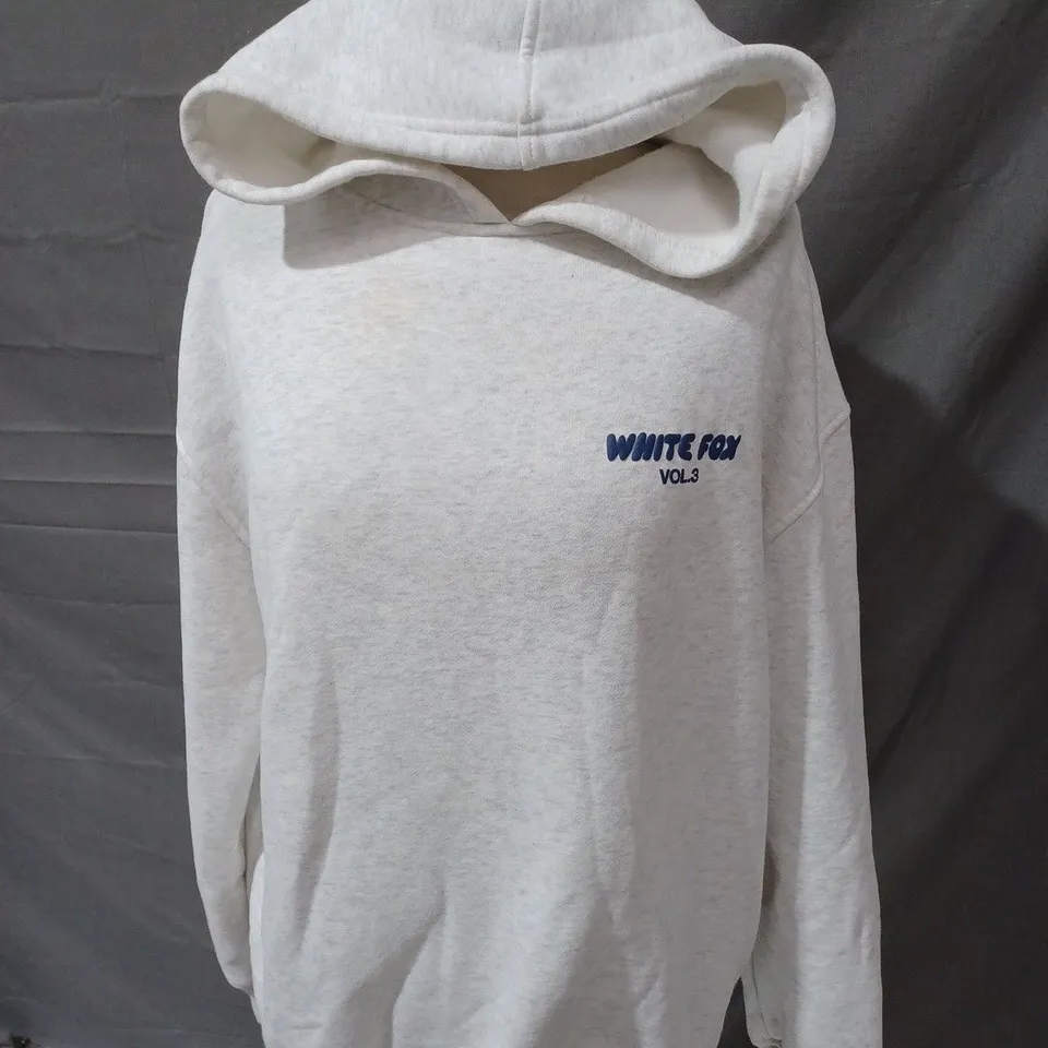 WHITE FOX VOL.3 GREY HOODIE SIZE XS/S