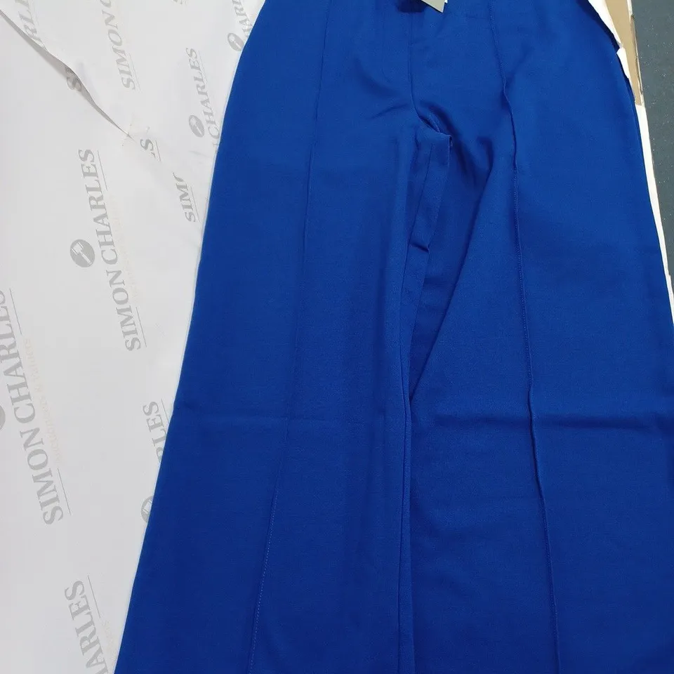 H&M STRECH TROUSERS IN BLUE - EUR MEDIUM