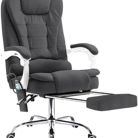 BOXED MASSAGE CHAIR IN DARK GREY (UNTESTED)