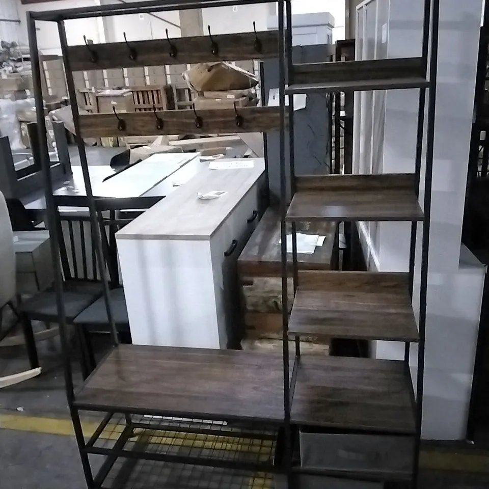 ALUESI HALL TREE WITH BENCH AND SHOE STORAGE