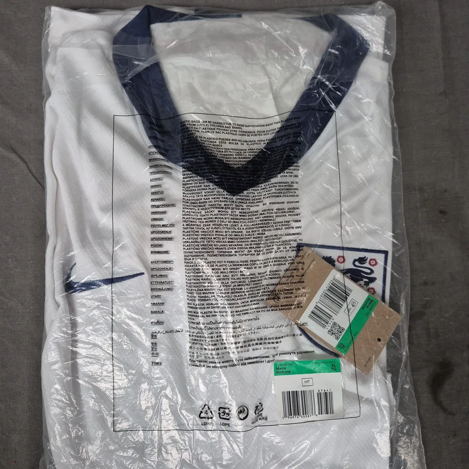 NIKE ENGLAND FOOTBALL HOME SHIRT SIZE XL