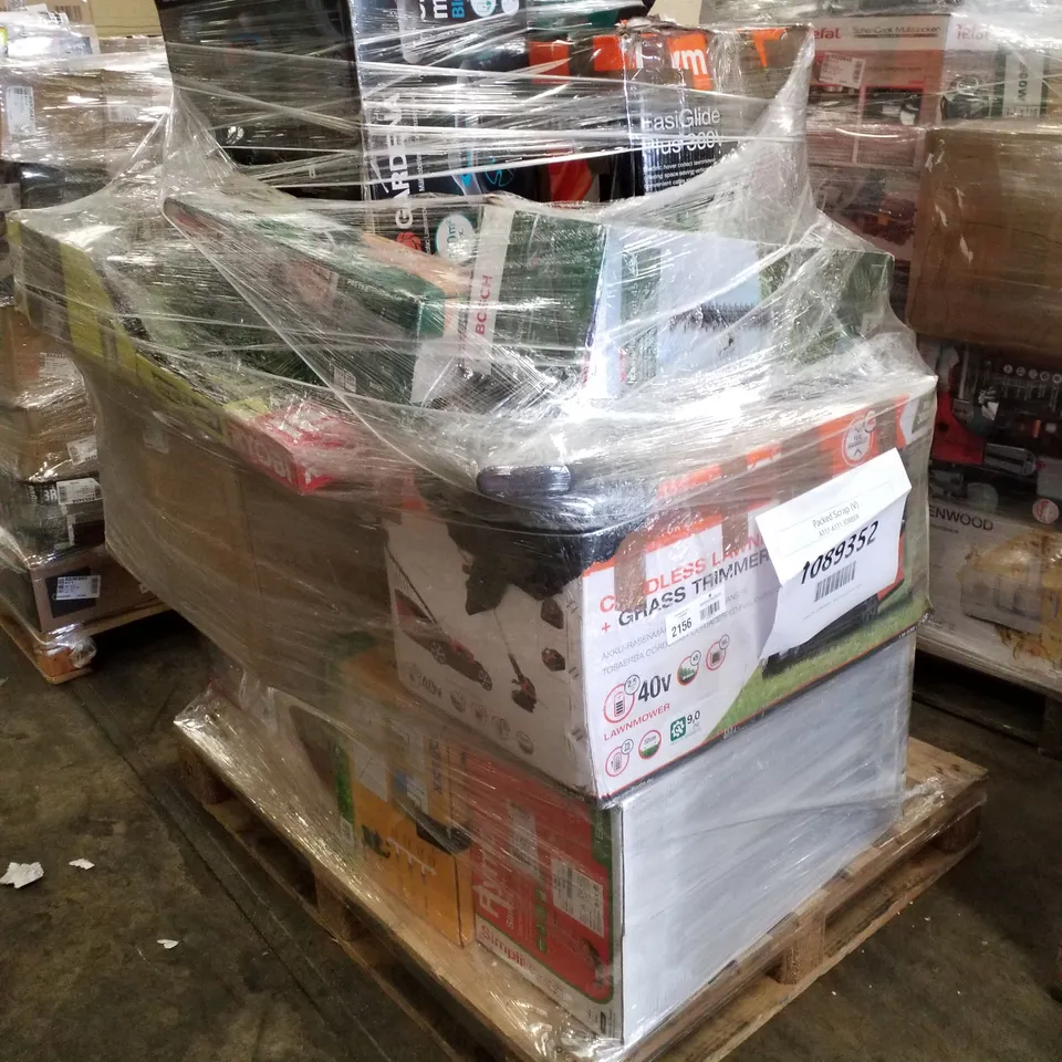 PALLET OF APPROXIMATELY 14 UNPROCESSED RAW RETURN HOUSEHOLD AND ELECTRICAL GOODS TO INCLUDE;