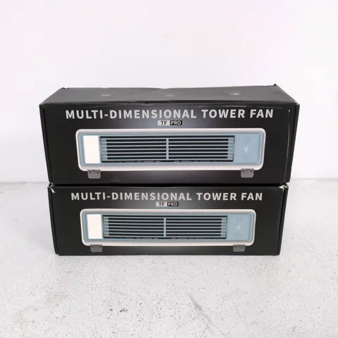LOT OF 2 BOXED MULTI-DIMENSIONAL TOWER FANS