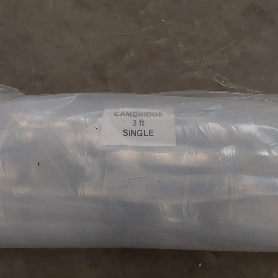 BRAND NEW BAGGED AND ROLLED CAMBRIDGE MATTRESS - 3FT SINGLE