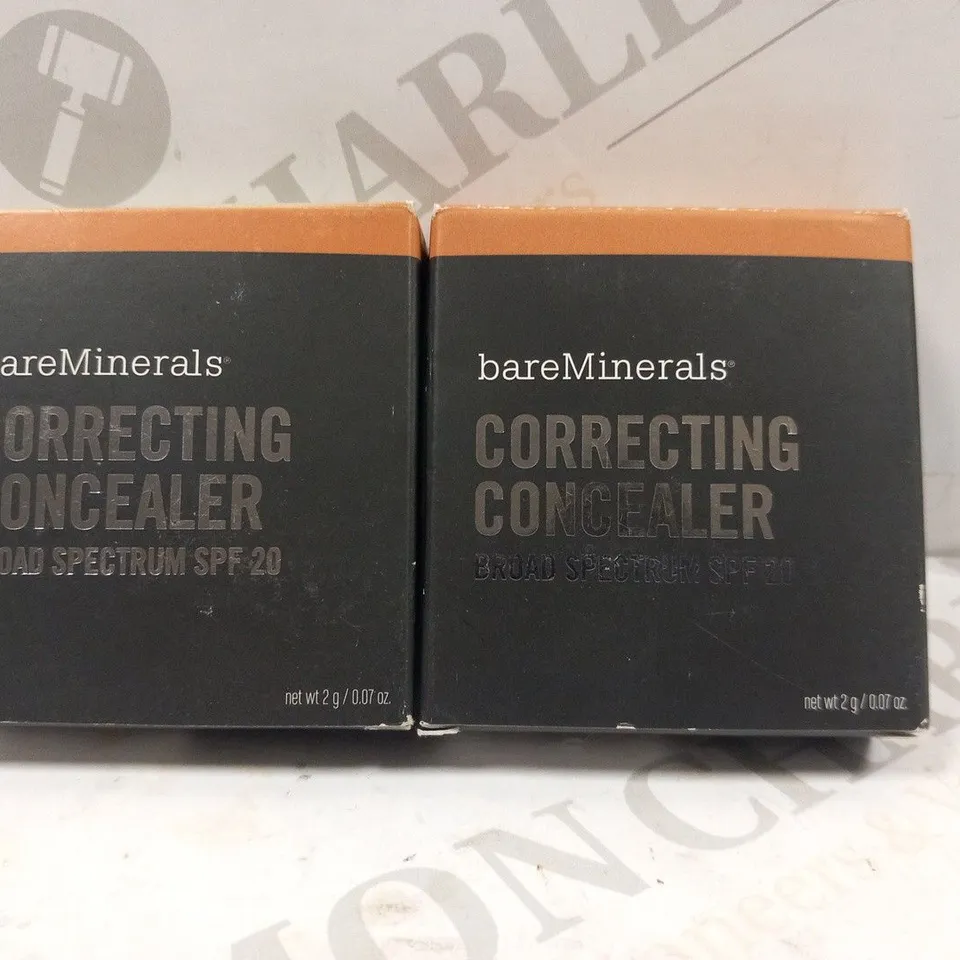 4 BOXED BARE MINERALS CORRECTING CONCEALER BROAD SPECTRUM SPF 20
