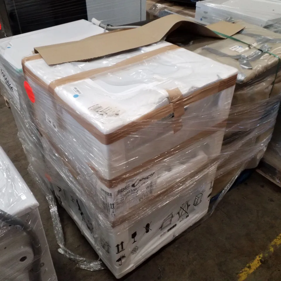 PALLET OF APPROXIMATELY 4 UNPROCESSED RAW RETURN WHITE GOODS TO INCLUDE;