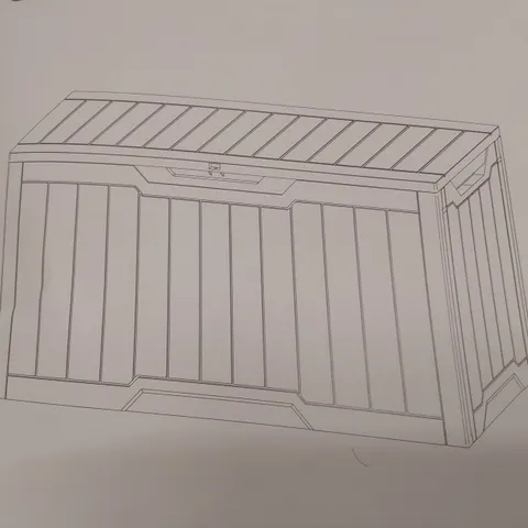 BOXED GARDEN STORAGE BOX 