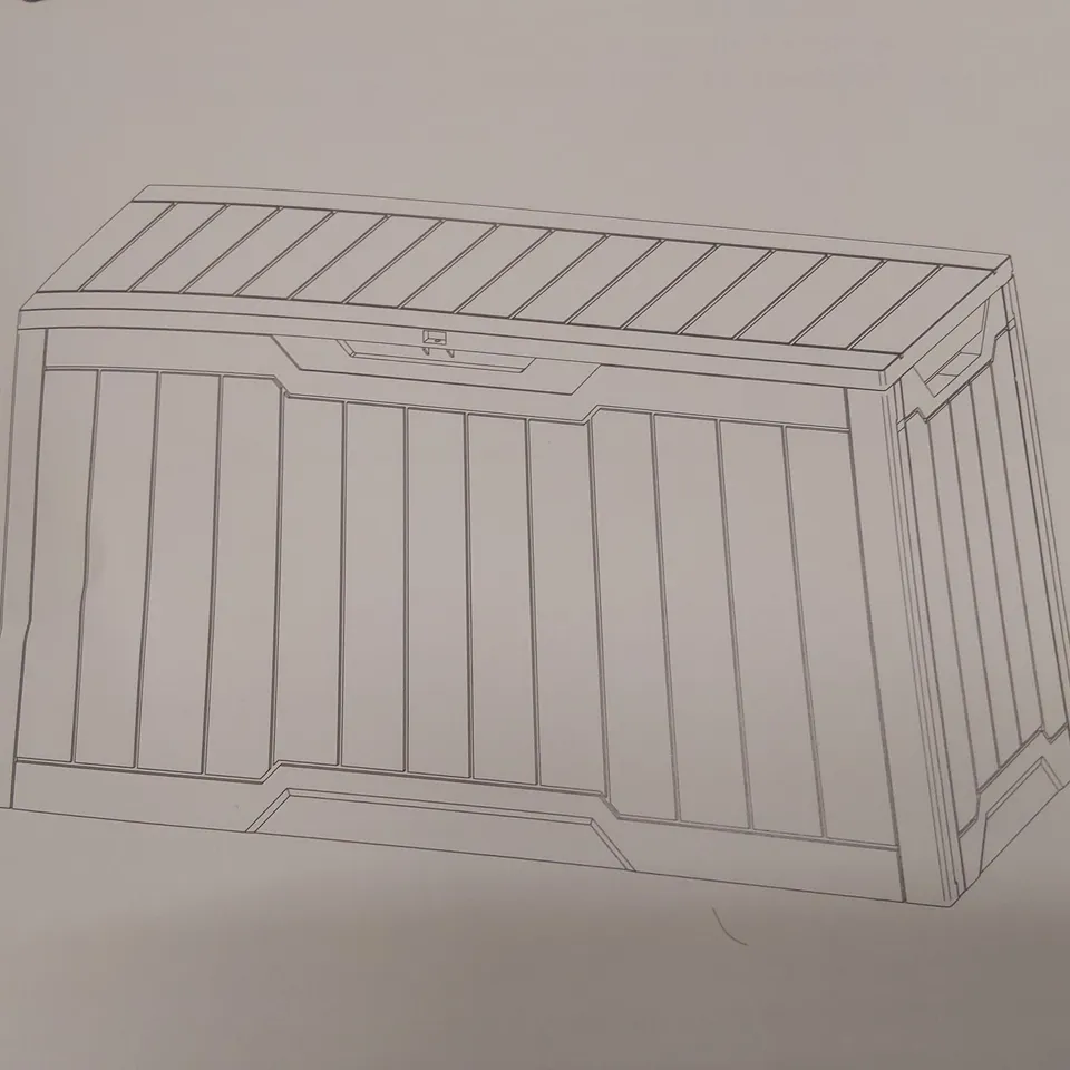 BOXED GARDEN STORAGE BOX 