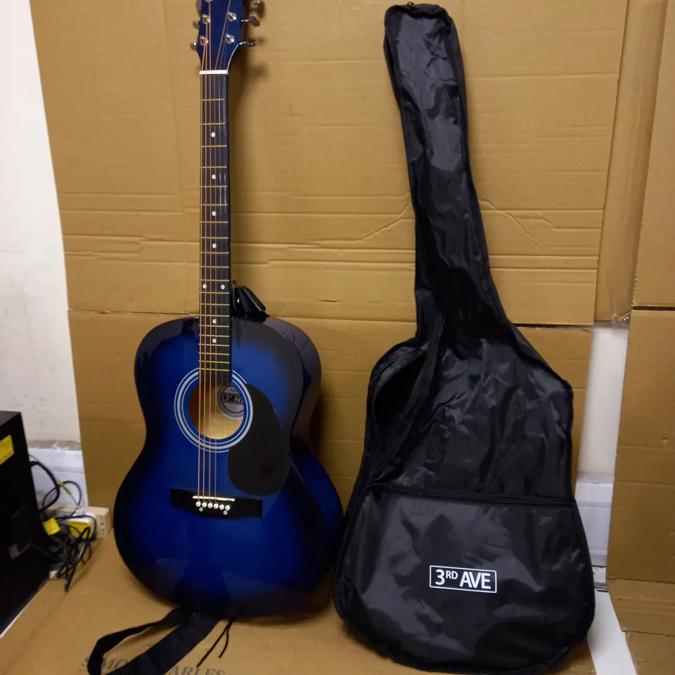 3RD AVENUE ACOUSTIC GUITAR - IN SOFT BLACK COVER RRP £79.99