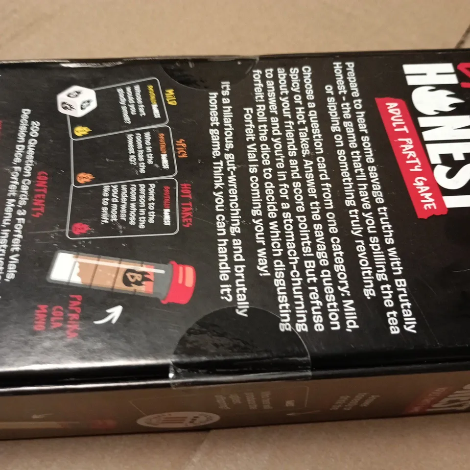 SEALED BRUTALLY HONEST ADULT PARTY GAME