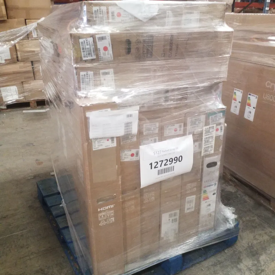 PALLET CONTAINING 11 DAMAGED TVS