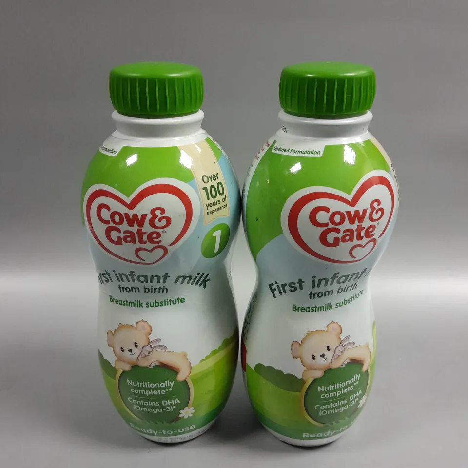 2 X SEALED COW & GATE FIRST INFANT MILK - 2 X 1L