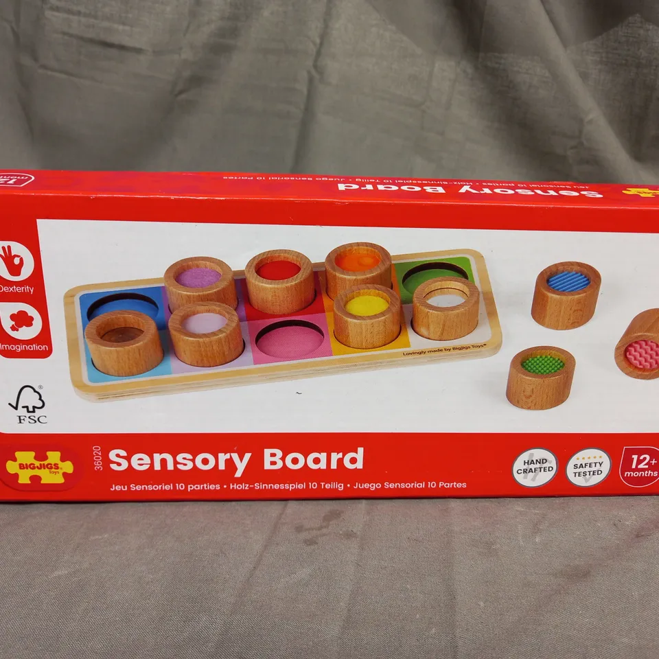 BIGJIGS - SENSORY BOARD - AGES 12 MONTHS