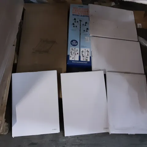 PALLET OF ASSORTED PRODUCTS INCLUDING WILD BIRD FEEDING STATION, METAL COAT RACKS, MZ MIANZI A3 PICTURE PHOTO FRAMES