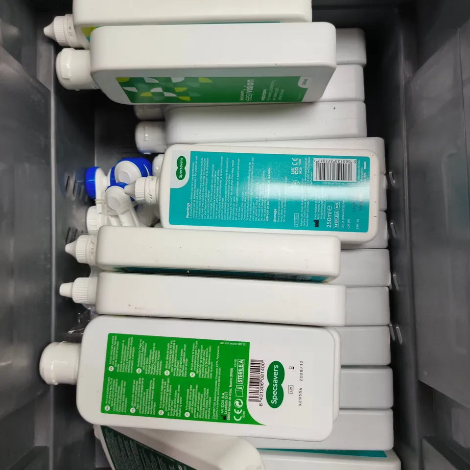 APPROXIMATELY 15 ASSORTED CONTACT LENS SOLUTION PRODUCTS - COLLECTION ONLY 