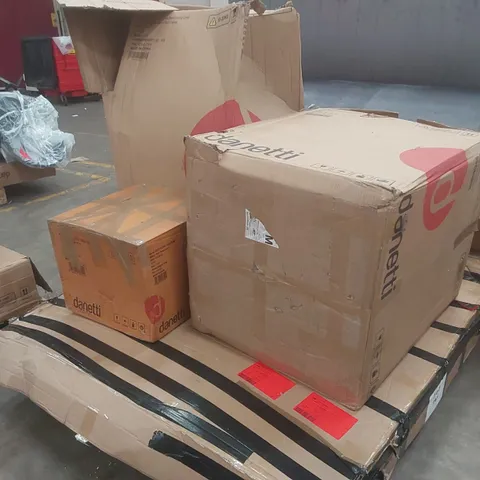 PALLET CONTAINING A LARGE QUANTITY OF ASSORTED DANETTI FURNITURE PARTS