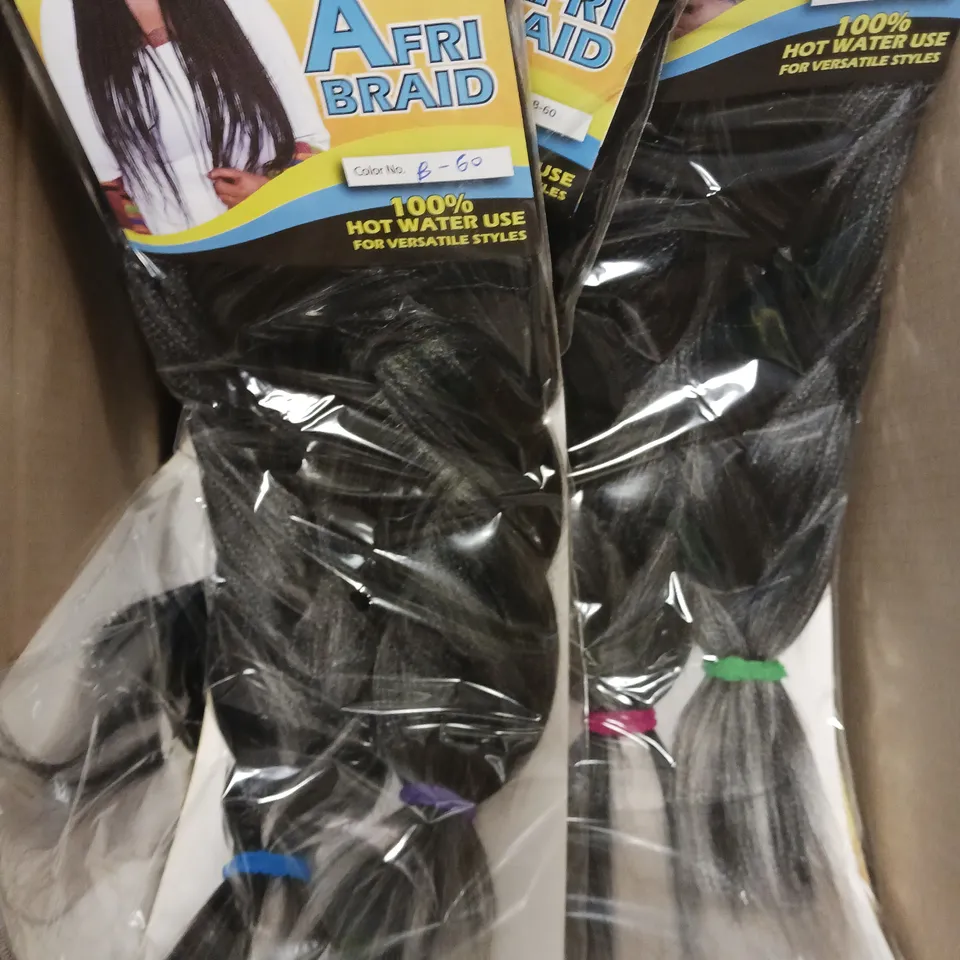 APPROXIMATELY 20 SEALED OLIVIA AFRI BRAID HAIR PIECES - B350 & B-60
