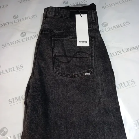 FIRETRAP MOM JEANS IN IN BLACK WASH - 14R
