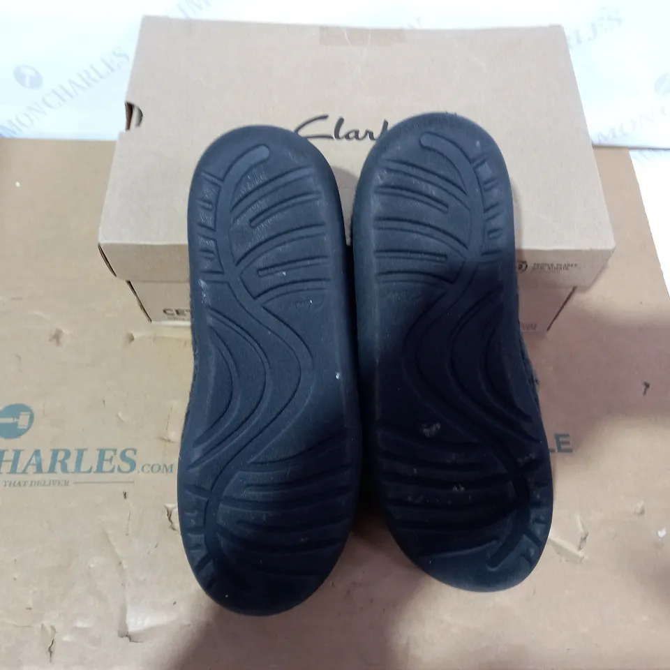 BOXED PAIR OF CLARKS - SIZE 11G