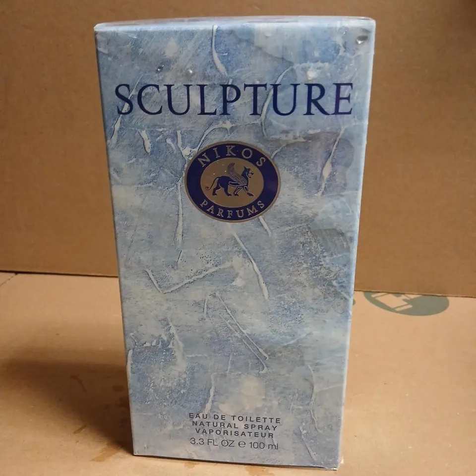 BOXED AND SEALED SCULPTURE NIKOS PARFUMS EAU DE TOILETTE 100ML