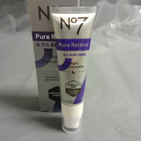 NO7 PURE RETINOL 0.3% NIGHT CONCENTRATE 30ML