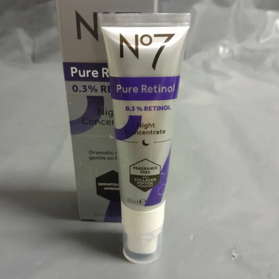NO7 PURE RETINOL 0.3% NIGHT CONCENTRATE 30ML