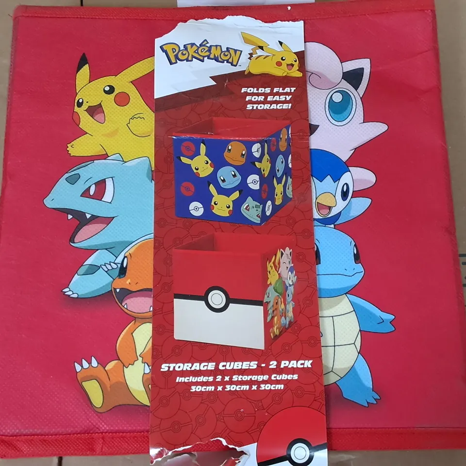 POKEMON 2-PACK OF STORAGE CUBES