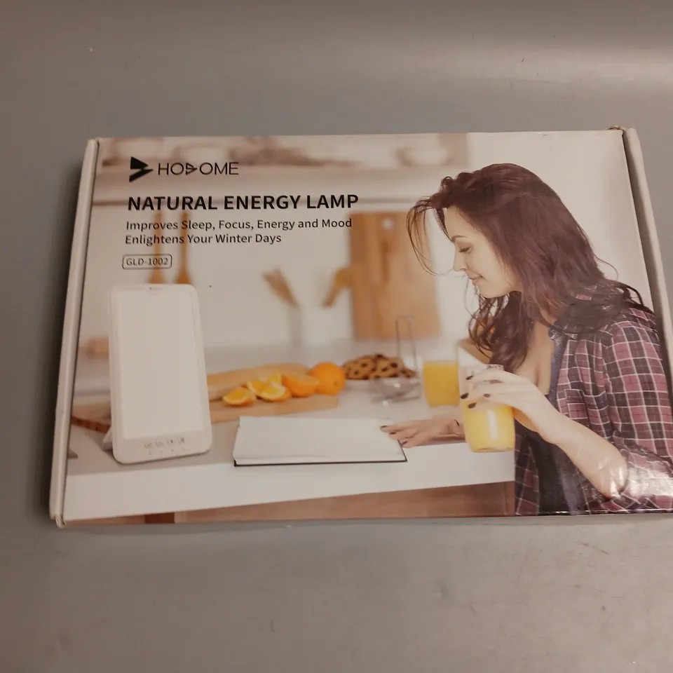 BOXED HOSOME NATURAL ENERGY LAMP WHITE INCLUDES CASE PLUG AND CHARGER