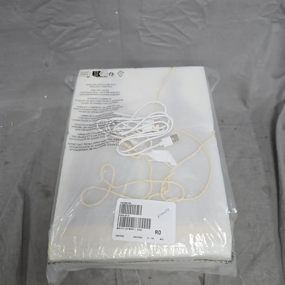 HOME STORIES SET OF 2 LED INDOOR / OUTDOOR LANTERN IN AMBER