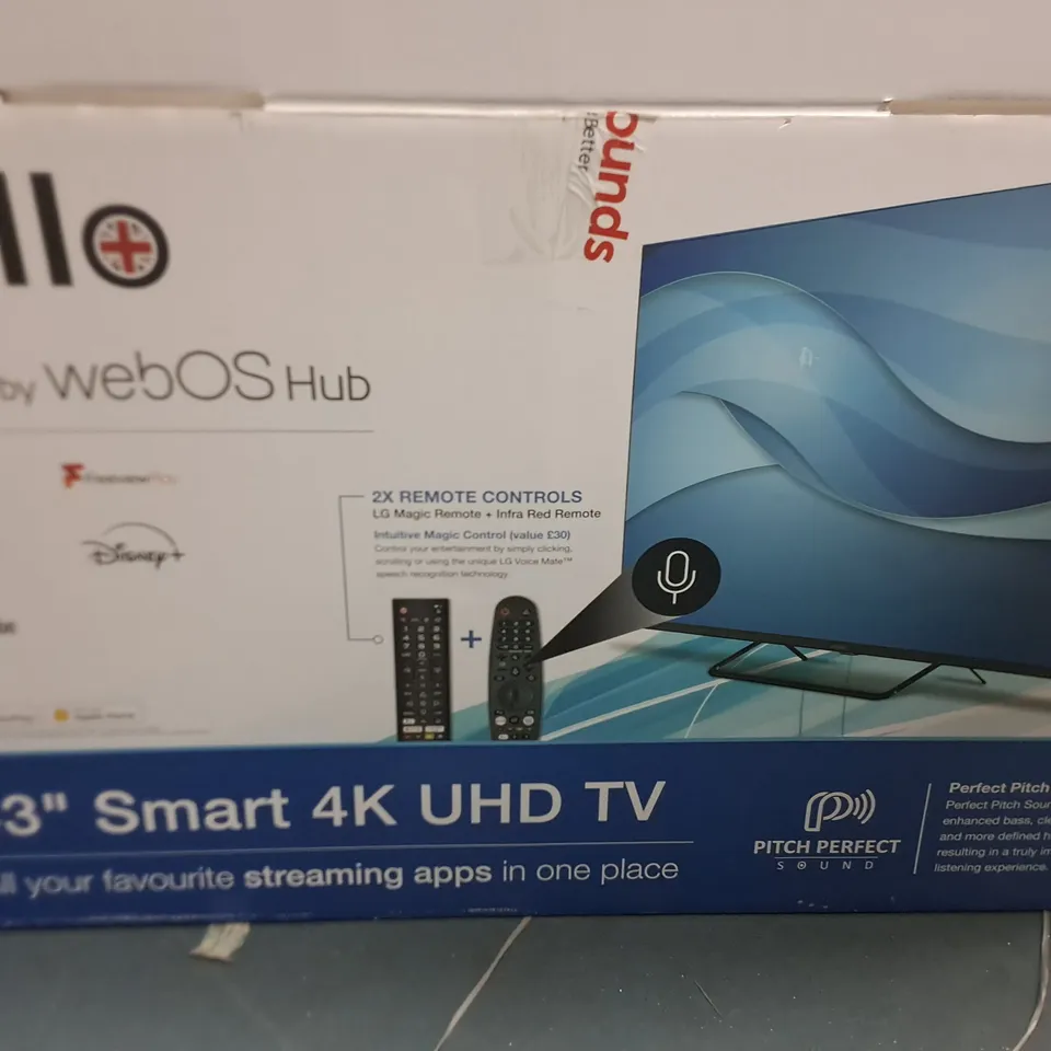 CELLO R43UK9000 43 INCH 4K ULTRA HD SMART LED TV FREEVIEW PLAY FREESAT