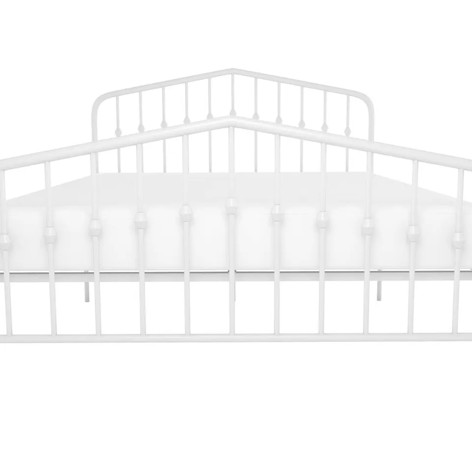 BOXED DOREL BUSHWICK METAL BED WHITE, KING (1 BOX)