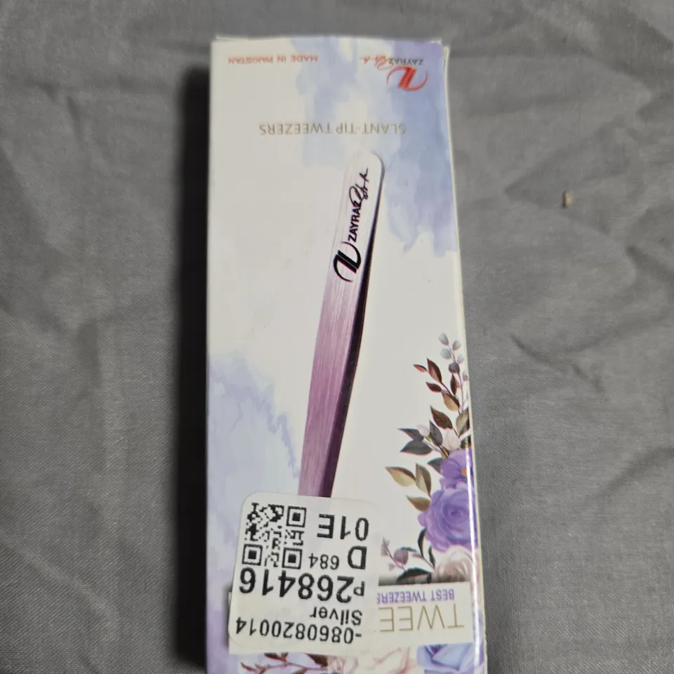 APPROXIMATELY 24 ZAYRASTYLE SLANT TWEEZERS – STAINLESS STEEL