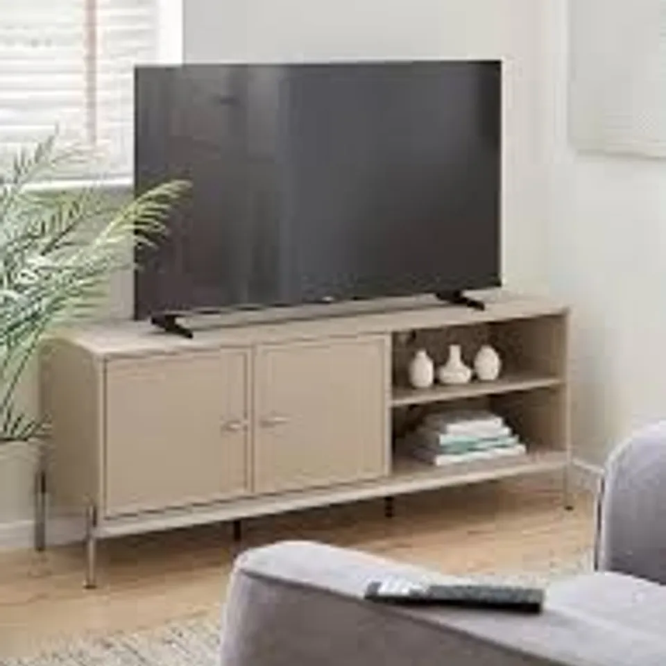 BRAND NEW BOXED SERENA TV UNIT - FITS UP TO 55 INCH - TAUPE (1 BOX) RRP £179