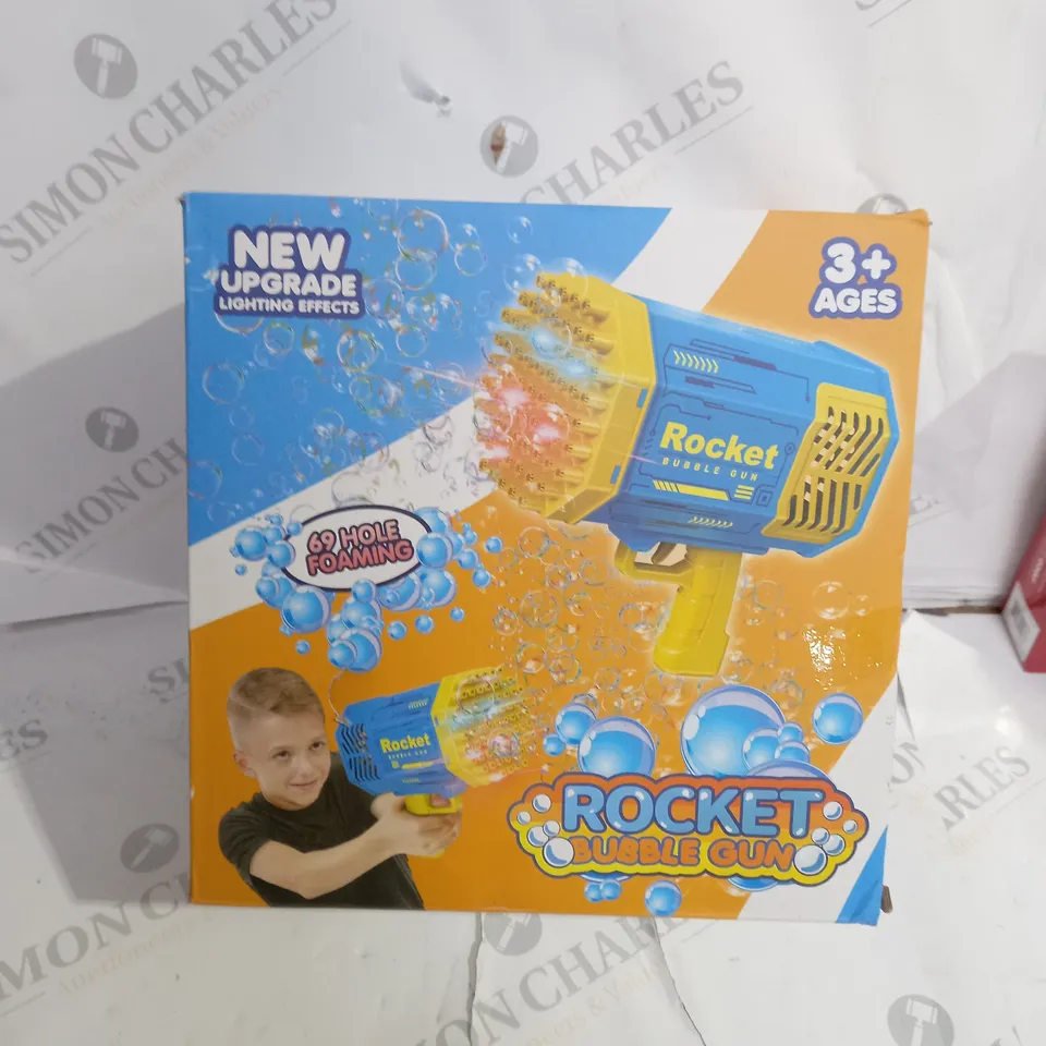 BOXED ROCKET BUBBLE GUN