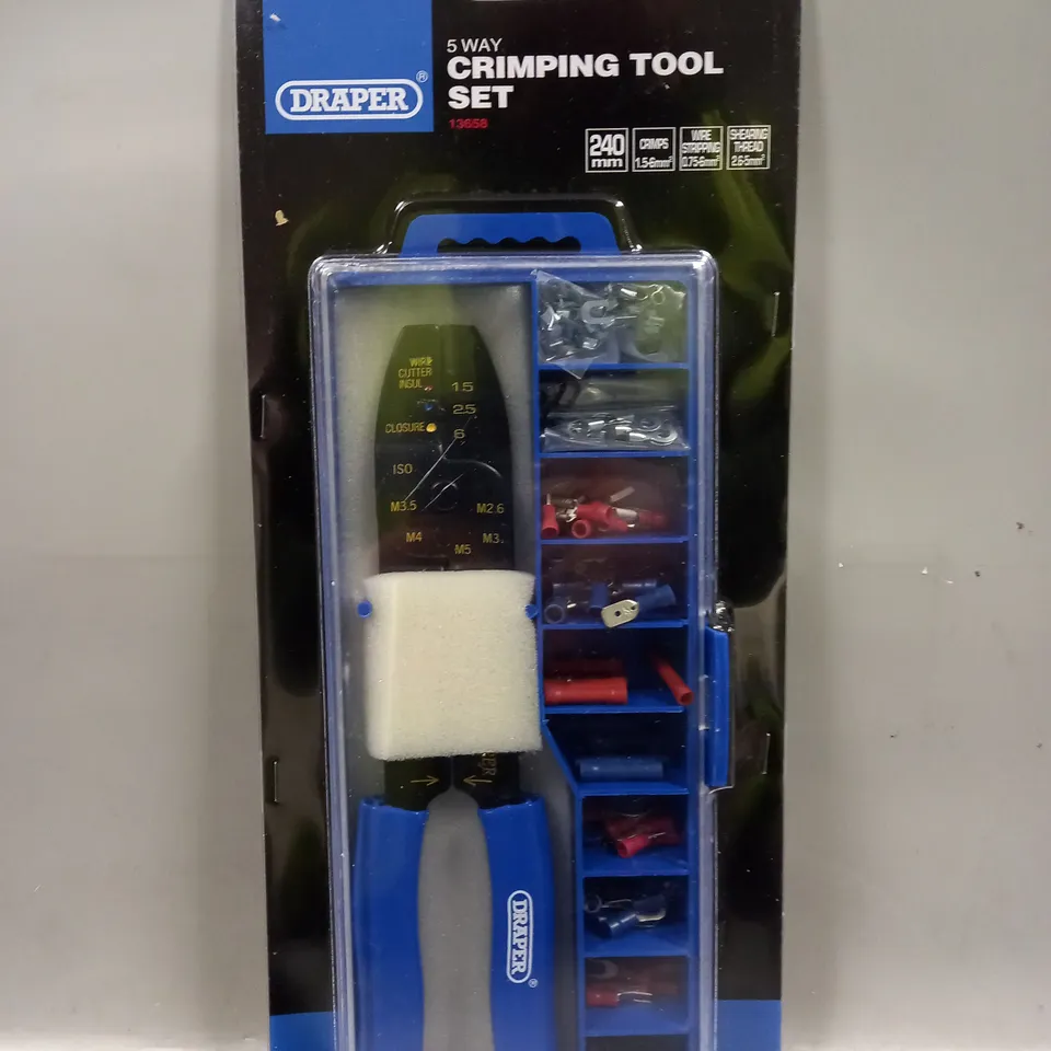 DRAPER 5 WAY CRIMPING TOOL SET 