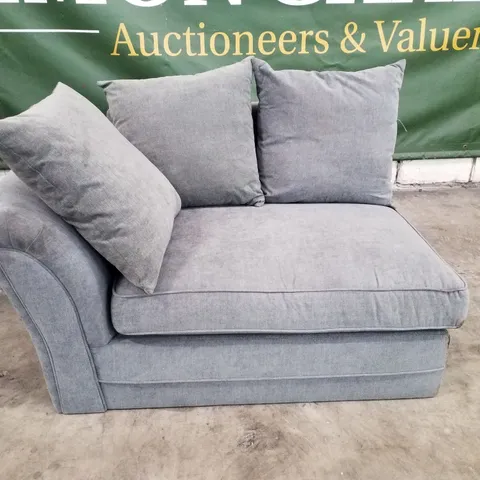QUALITY DESIGNER LHF SOFA SECTION - GREY FABRIC