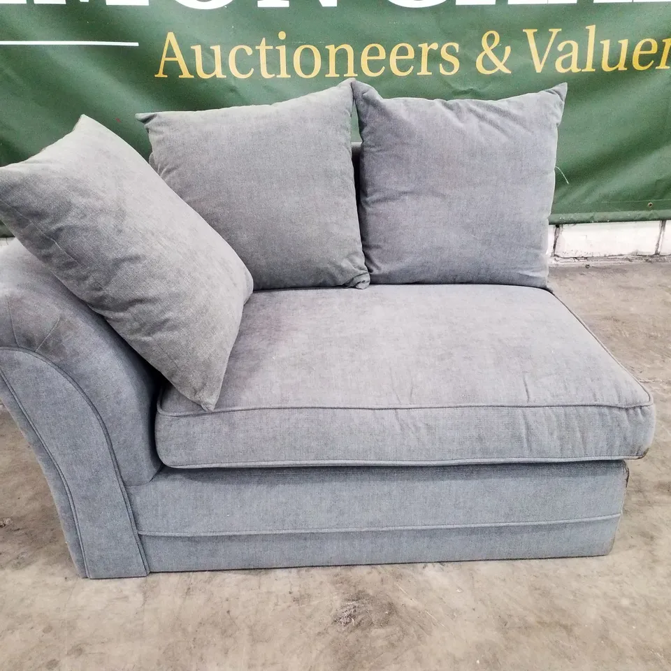 QUALITY DESIGNER LHF SOFA SECTION - GREY FABRIC