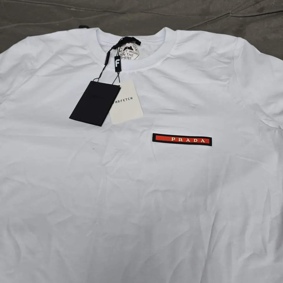 PRADA WOMANS LOGO TEE - SIZE XXL