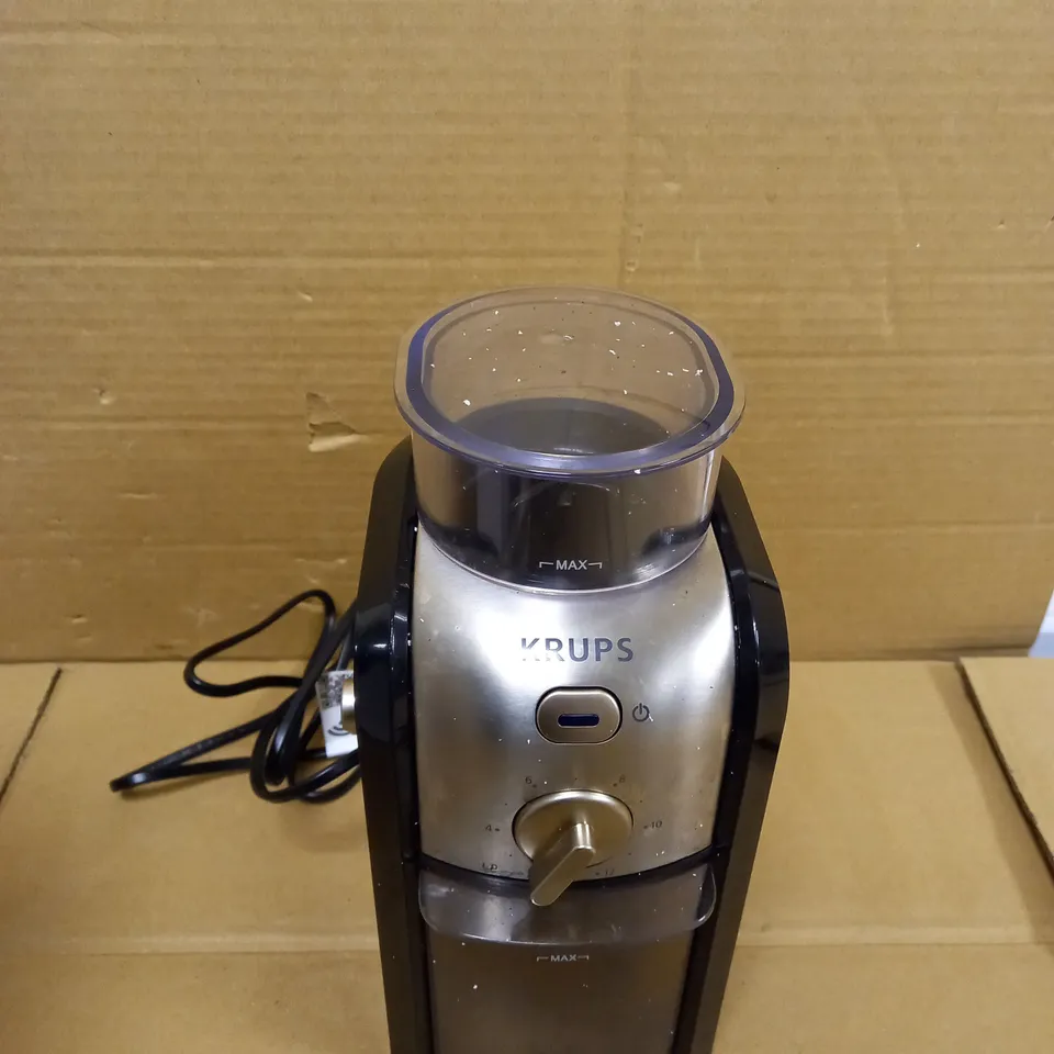 KRUPS EXPERT BURR GRINDER FOR COFFEE BEANS