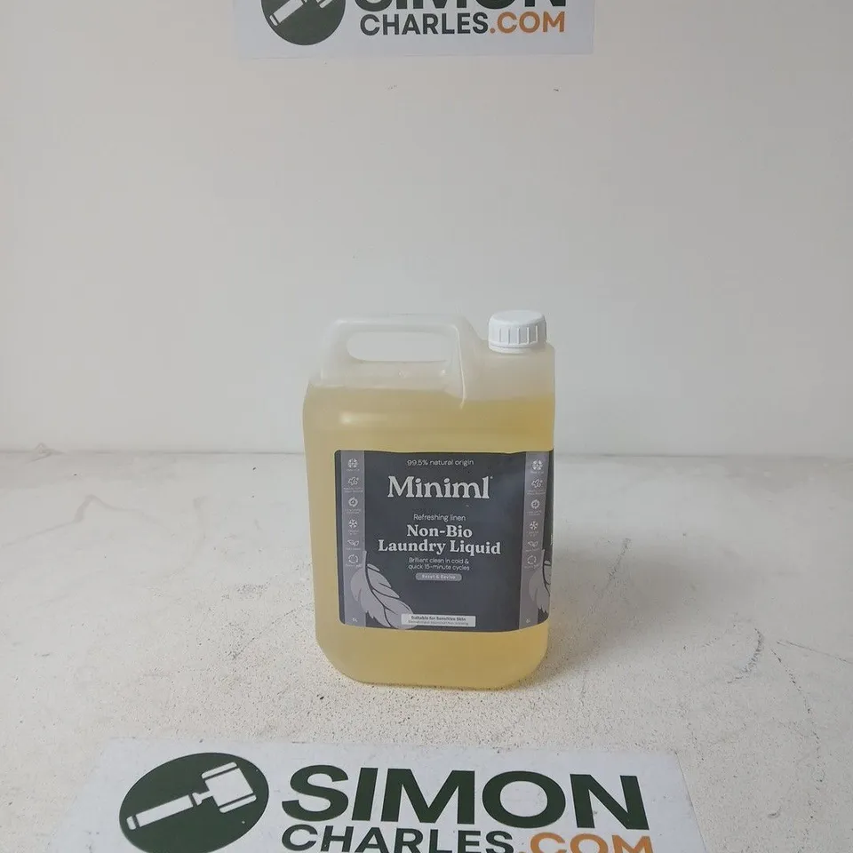 MINIMIL NON-BIO LAUNDRY LIQUID – LARGE PLASTIC BOTTLE 5L