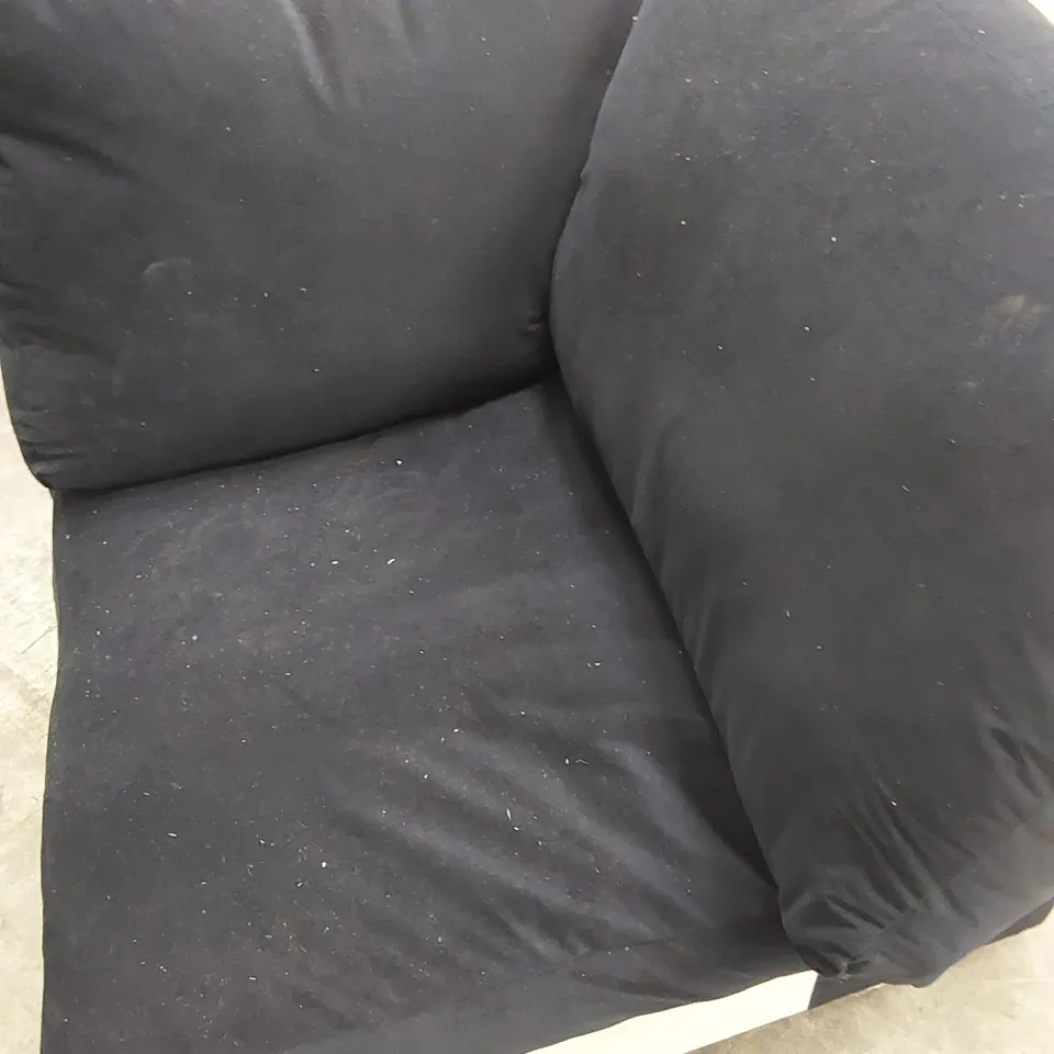 QUALITY DESIGNER CORNER SOFA SECTION - NAVY VELVET // SECTION OF A SOFA ONLY