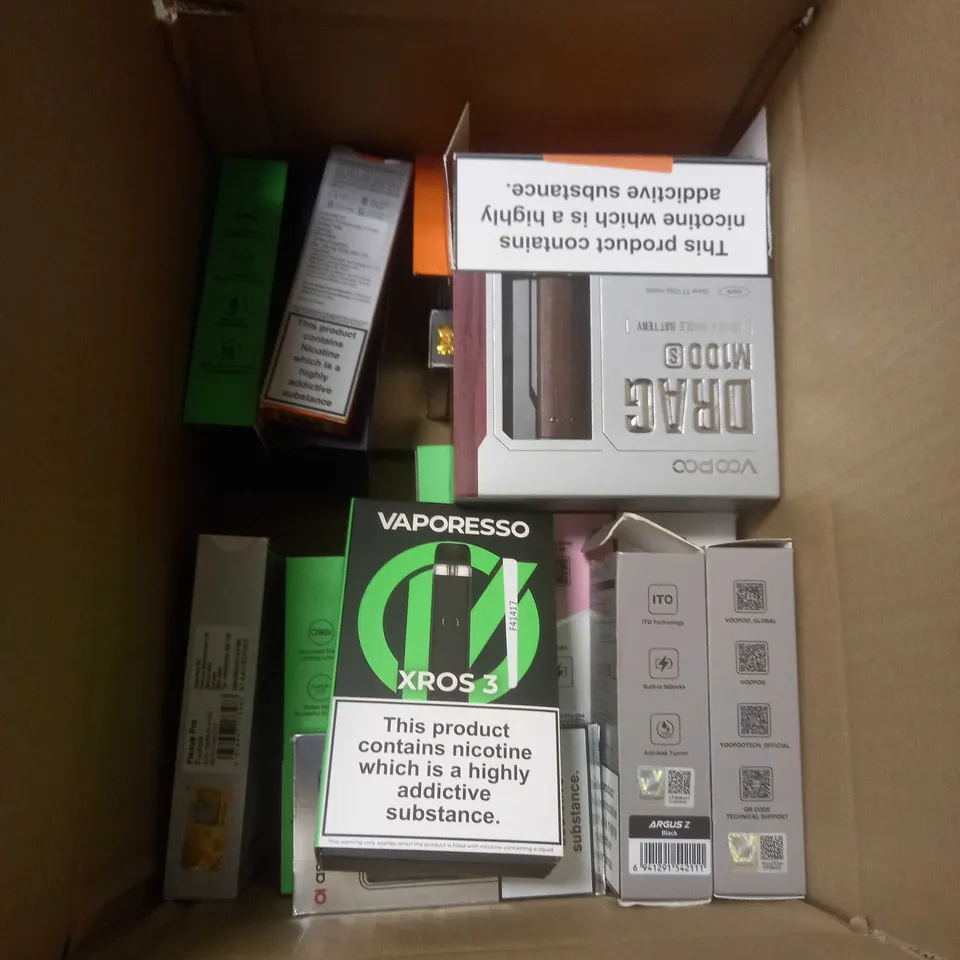 APPROXIMATELY 20 BOXED E-CIGARETTES TO INCLUDE VOOPOO, ASPIRE, VAPORESSO ETC