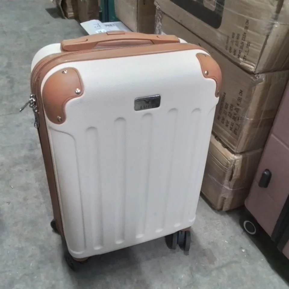 SMALL SUITCASE CREAM & BROWN