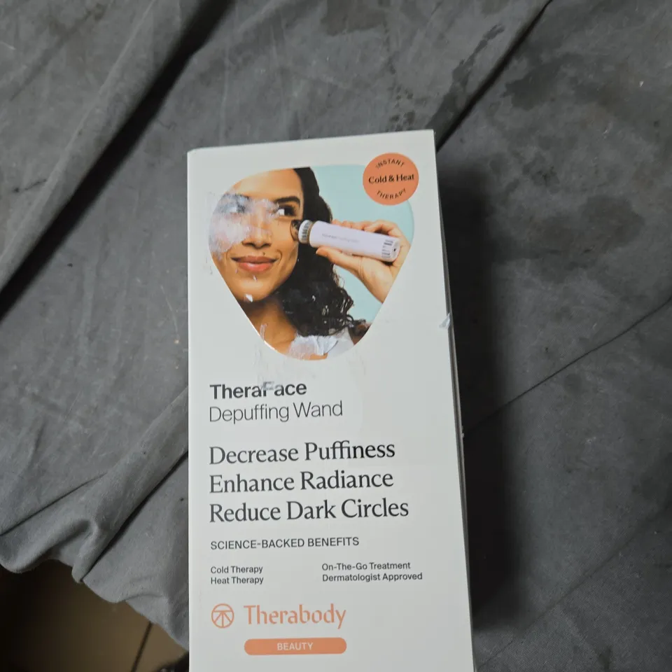 THERAFACE DEPUFFING WAND (WHITE) BY THERABODY – COLD AND HEAT FACIAL TREATMENTS TO DEPUFF AND GLOW