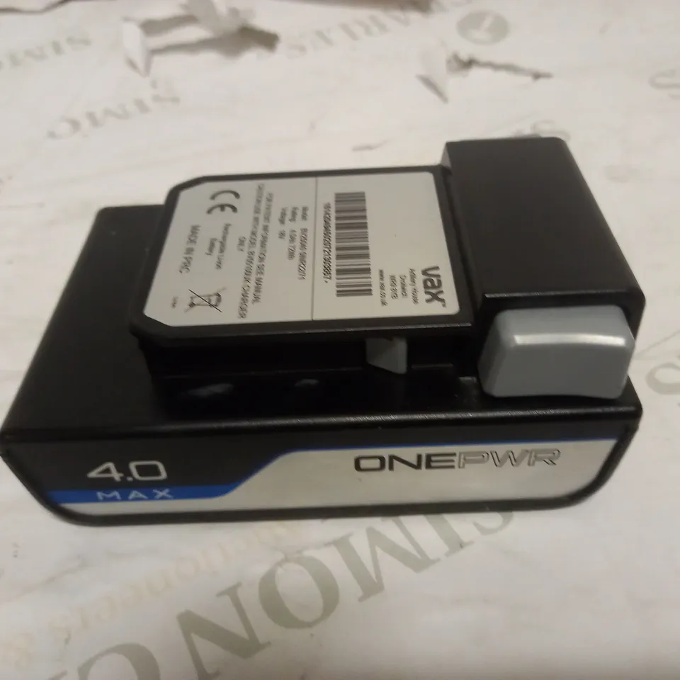 VAX ONEPWR 4.0AH MAX BATTERY