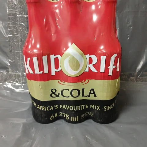 KLIPDRIFT & COLA 6X275ML READY-TO-DRINK BOTTLES IN CARRIER