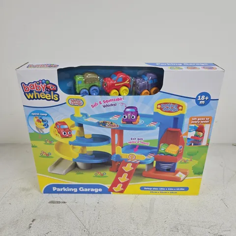 BOXED BABY WHEELS PARKING GARAGE TOY