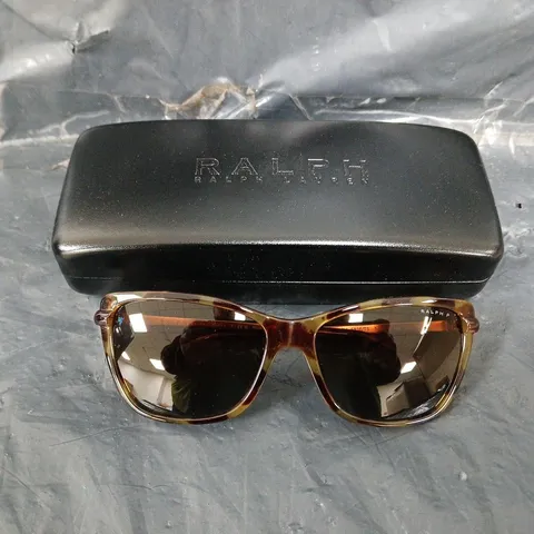 RALPH LAUREN OVERSIZED SUNGLASSES - YELLOW HAVANA