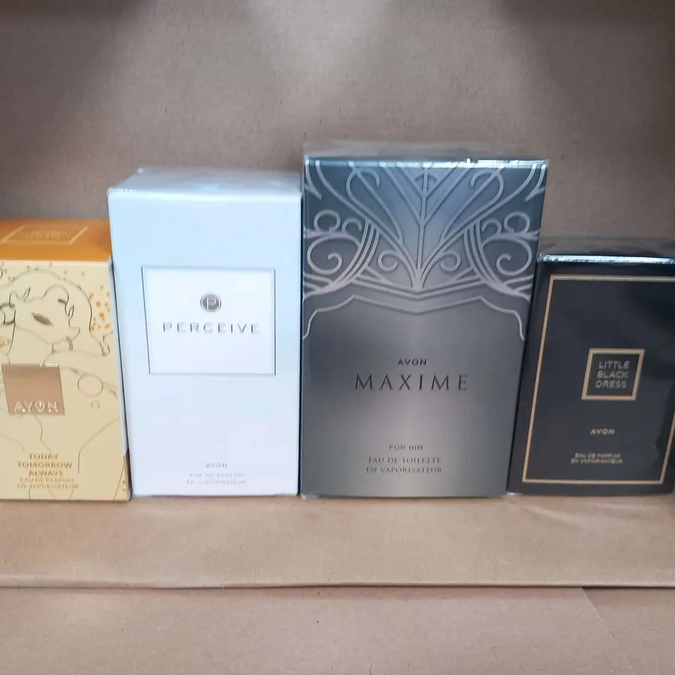 FIVE ASSORTED AVON FRAGRANCESTO INCLUDE; TODAY TOMORROW ALWAYS, PERCEIVE, MAXIME AND LITTLE BLACK DRESS